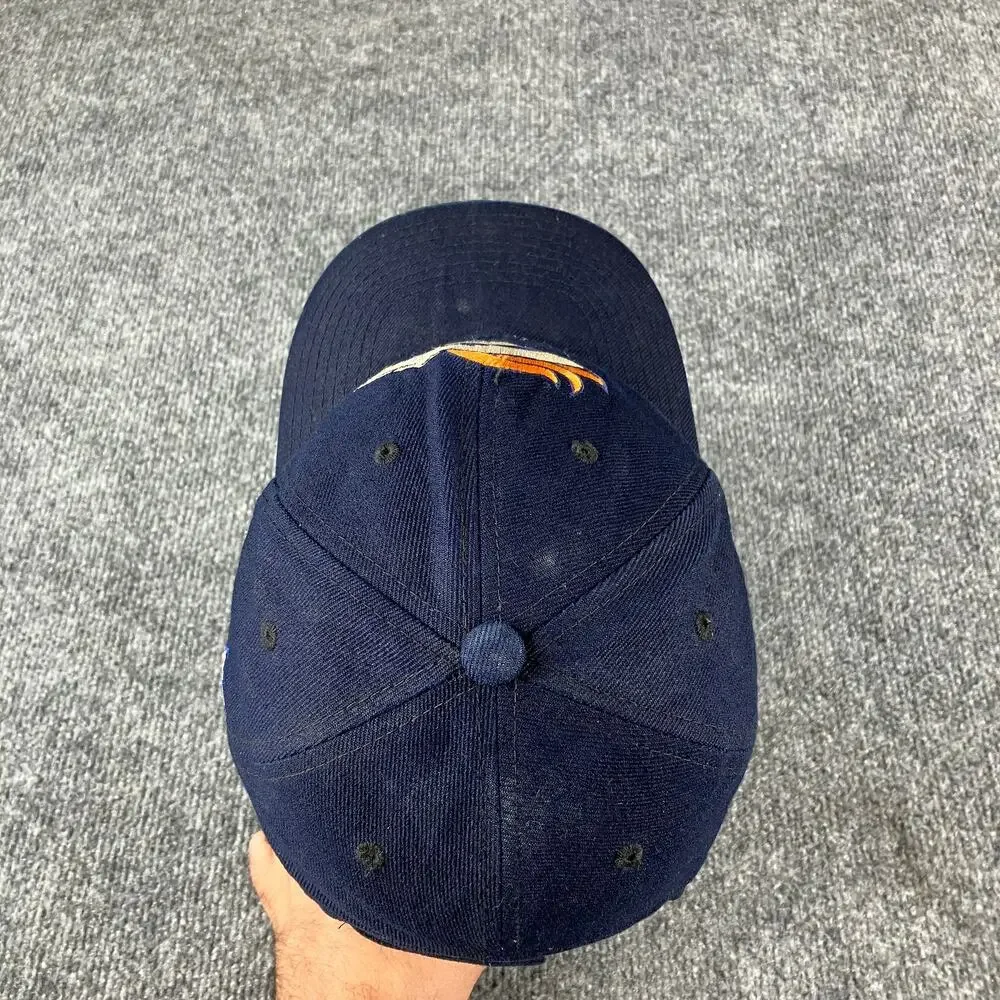 Denver Broncos Hat Navy Blue Adjustable Wool Blend NFL Football Cap‎